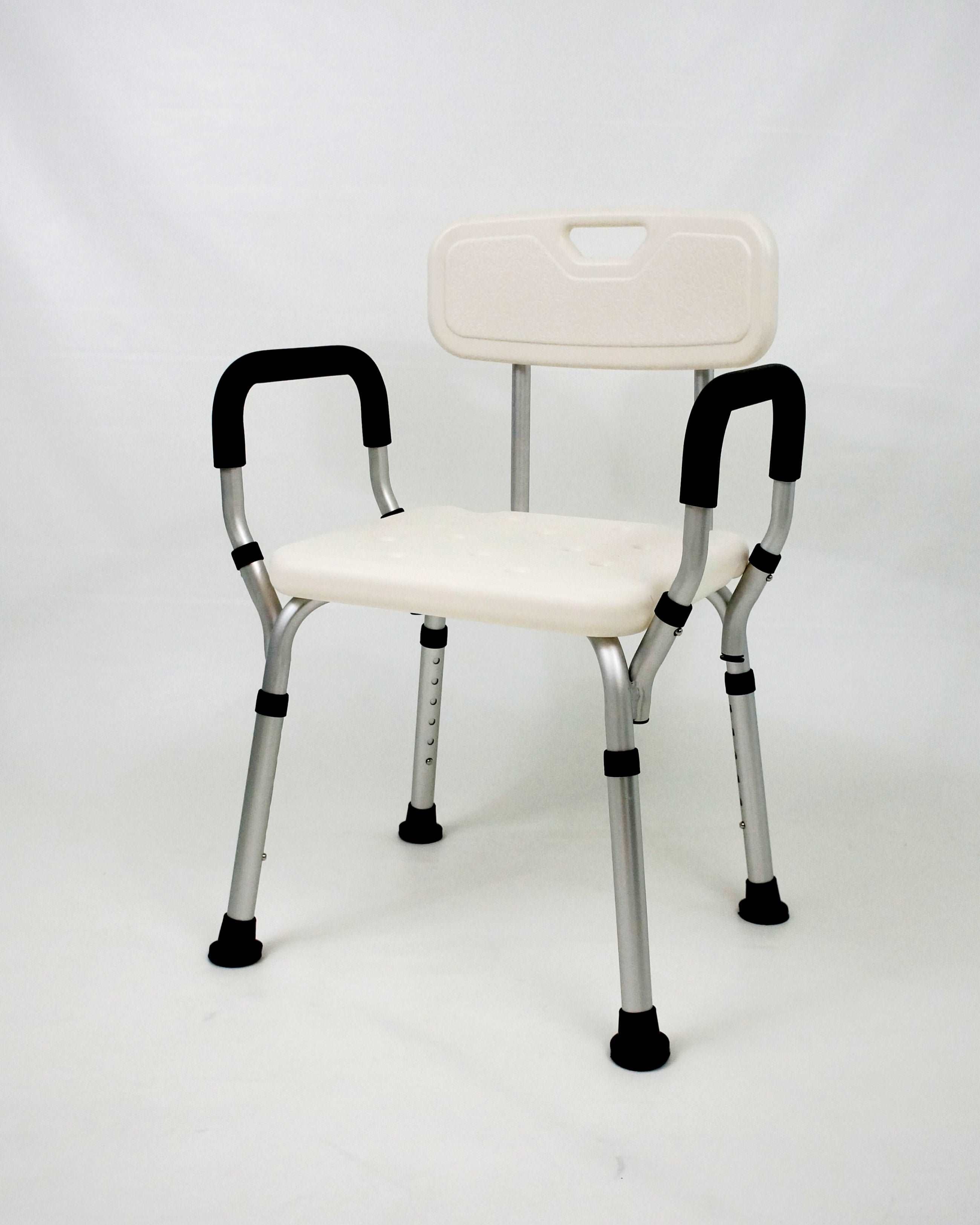 Adjustable Shower Chair With Armrest - Comfortable Mobility Aid for Showering
