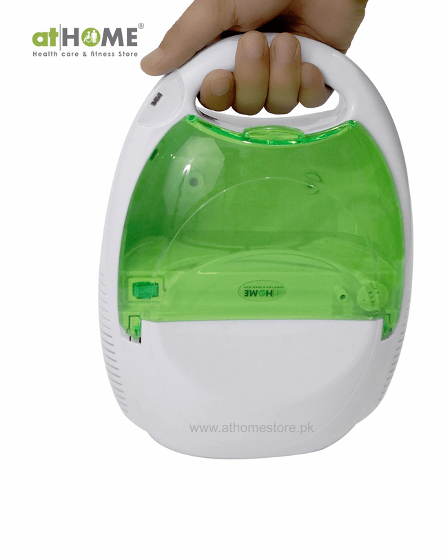Portable Nebulizer Machine - Cabinet Shaped Electric inhaler for nebulizing liquid medication colds, asthma and respiratory diseases - athomestore.pk