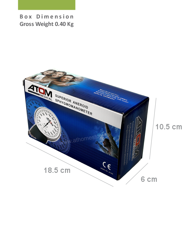 Aneroid Sphygmomanometer ATOM AT-956 - Precision and Reliability in Blood Pressure Monitoring