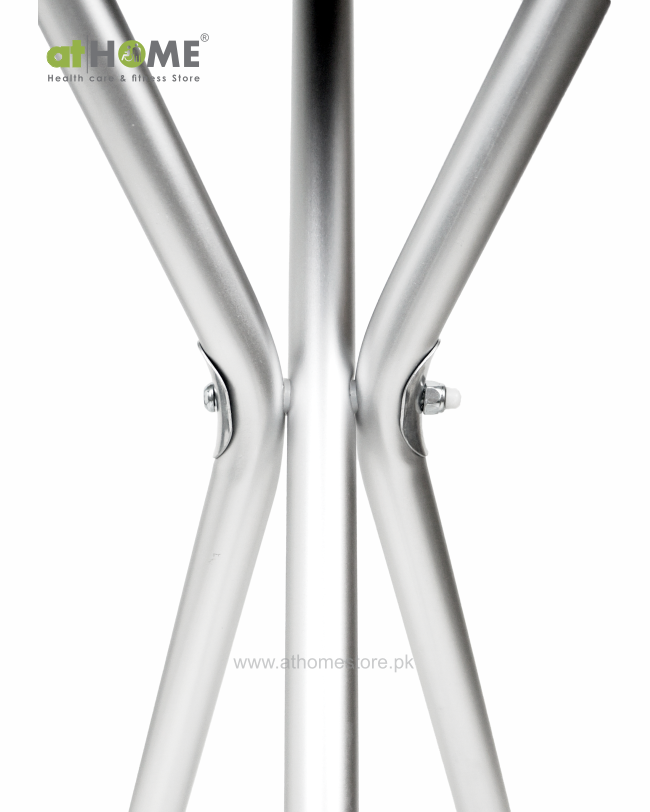 Aluminum Crutch with Stool AH1-911L - Versatile Mobility Aid (Black Heart Shape)