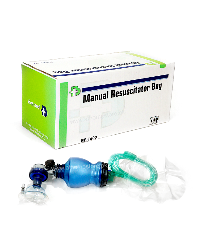 Basmed-Manual Resuscitator BAG-BE-1600  – Safe, Latex-Free, and Effective for All Ages