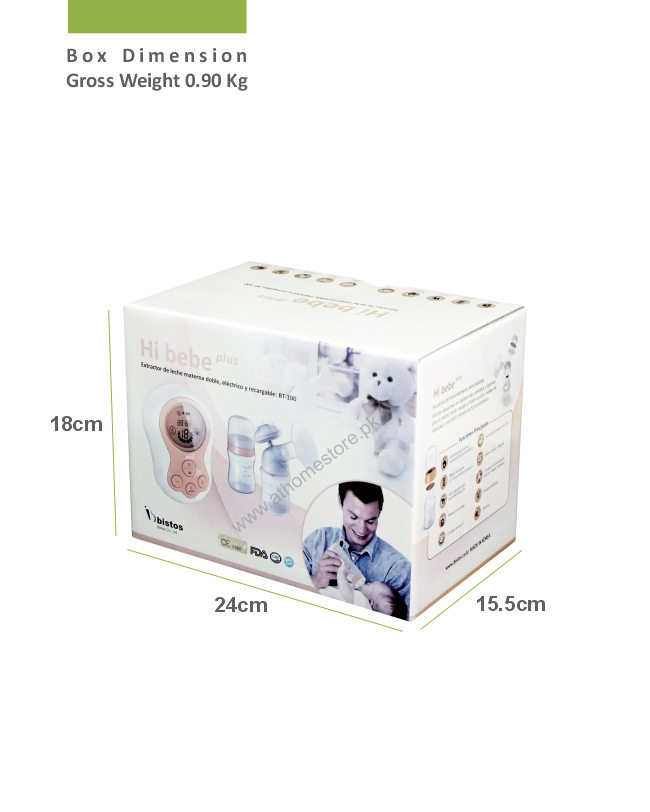 Bistos-Hi Baby Plus-BT-100 - Reliable Fetal Doppler for Home and Clinical Use