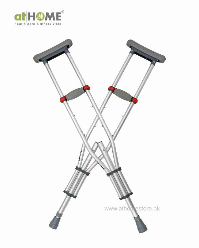 Foldable Underarm Crutches for Disabled Patients AH1-925L-A per piece - athomestore.pk