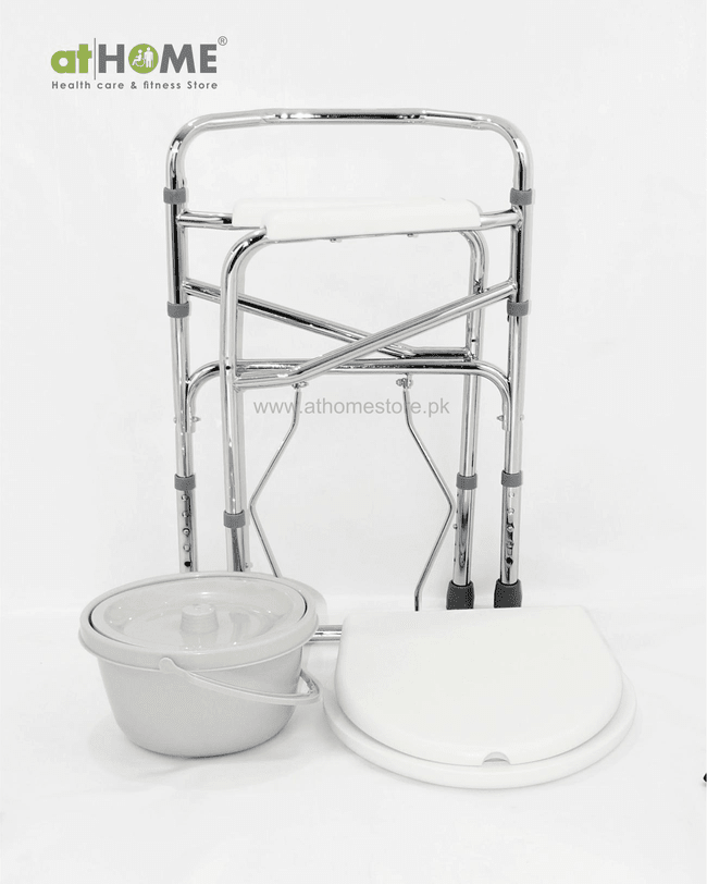 Commode Chair for Adults with Pot AH4-894 - athomestore.pk