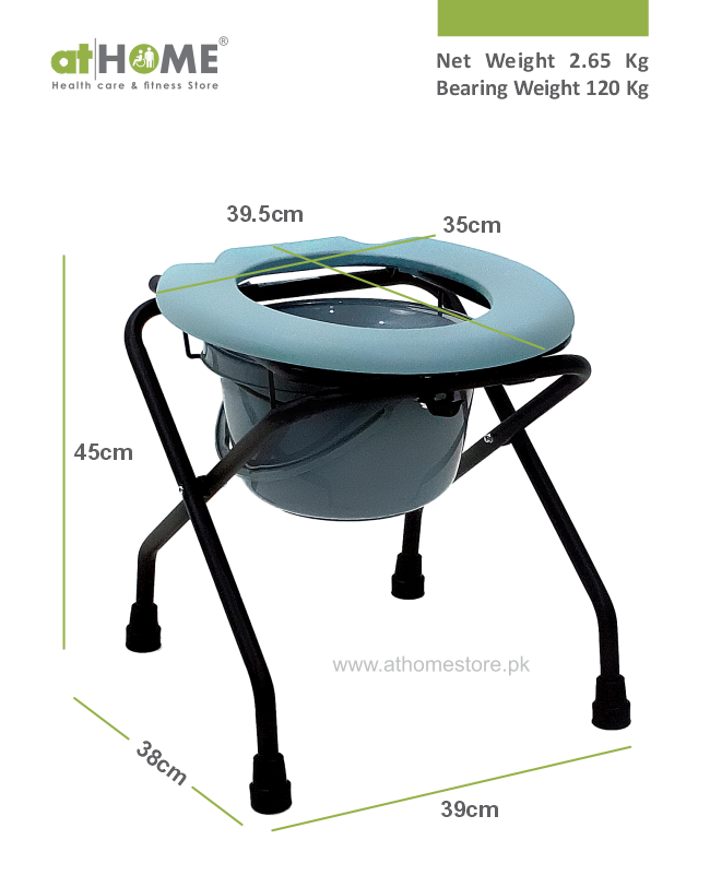 Commode Stool Foldable - AH4-898-Toilet Aid