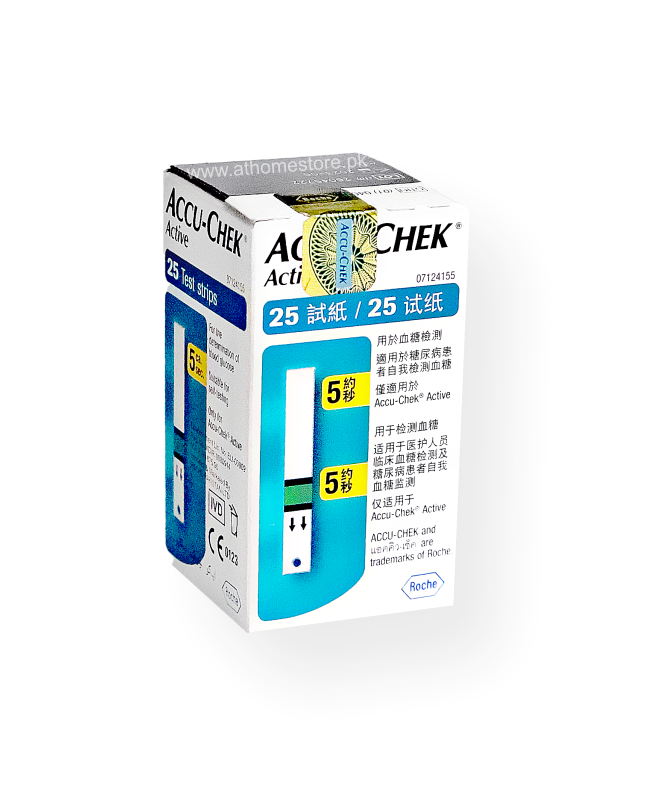 ACCU -CHEK ACTIVE 25 Tests strips - athomestore.pk