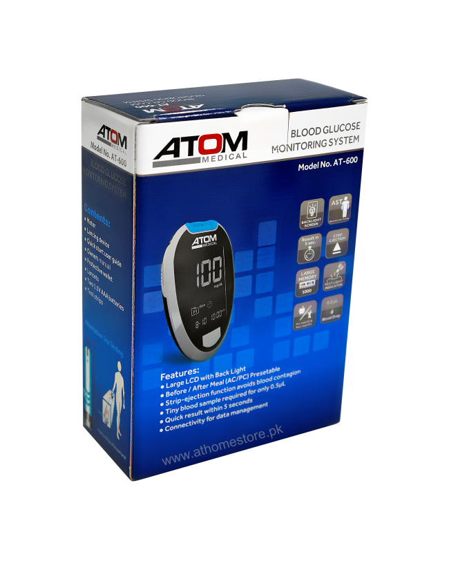 ATOME Blood Glucose Monitoring system - athomestore.pk