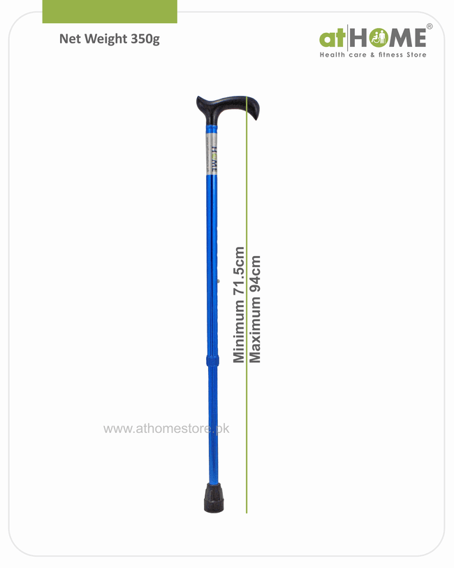 Aluminium Single Crutch - Model : AH1-929L, Lightweight Mobility Aid for Support - athomestore.pk