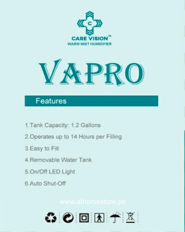 Warm Humidifier VAPRO CARE VISION