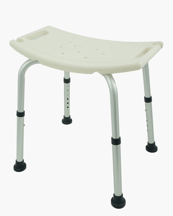 AtHome Adjustable Shower Stool - Comfortable Mobility Aid for Bathing